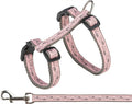 Trixie kattentuig met riem grijs roze