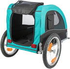 Trixie Hondenfietskar limited edition zwart / turquoise