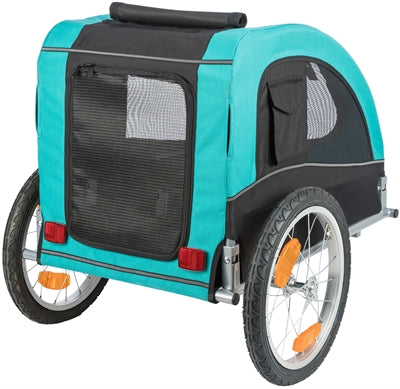 Trixie Hondenfietskar limited edition zwart / turquoise