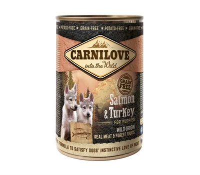 Carnilove dog blik zalm kalkoen voor puppies