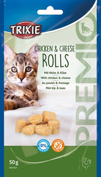 trixie premio kip kaas rolletjes voor katten glutenvrij
