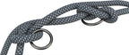 Trixie soft rope hondenriem verstelbaar zwart grijs