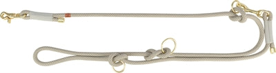Trixie soft rope hondenriem verstelbaar grijs lichtgrijs