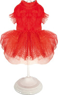 Croci Honden jurk xmas sparkling rood