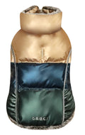 Hondenjas rhapsody metallic gevoerd goud blauw groen