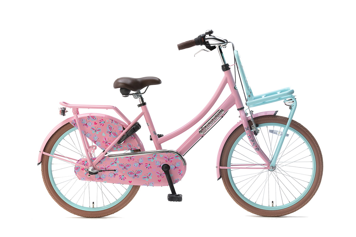 popal | meisjesfiets | daily dutch basic+ 22 | staal | roze