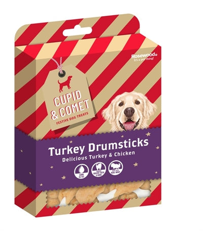 Cupid comet Xmas turkey drumsticks
