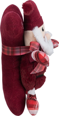 Trixie Xmas giftset bot met kerstman pluche stof