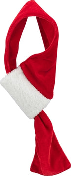 Trixie Xmas sjaal fluweellook rood wit