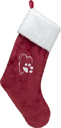 Trixie Xmas kerstsok pluche rood wit