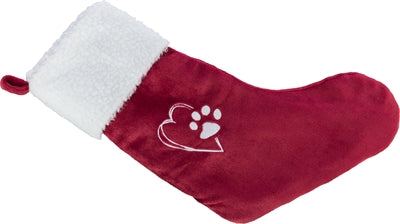 Trixie Xmas kerstsok pluche rood wit