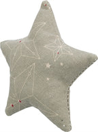 Trixie Xmas speelkussen ster met catnip katoen beige