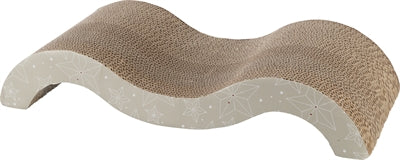 Trixie Xmas krabmat golf met catnip karton beige / goud