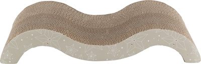 Trixie Xmas krabmat golf met catnip karton beige / goud