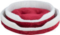 Trixie Xmas kattenmand nevio rond rood wit