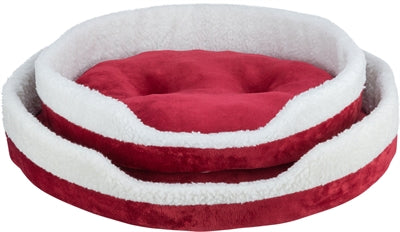 Trixie Xmas kattenmand nevio rond rood wit