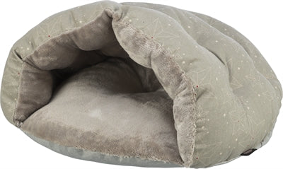 Trixie Xmas kattenmand iglo luciano rond beige / goud