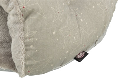 Trixie Xmas kattenmand iglo luciano rond beige / goud