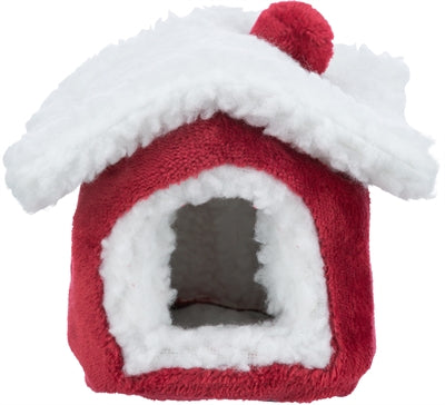 Trixie Xmas cuddly cave muis hamster rood wit