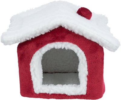 Trixie Xmas cuddly cave degoe rood wit