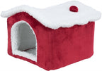 Trixie Xmas cuddly cave cavia rood / wit