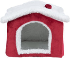 Trixie Xmas cuddly cave cavia rood / wit