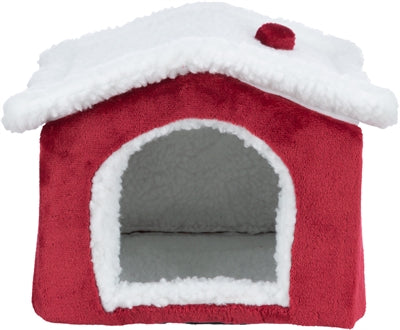 Trixie Xmas cuddly cave cavia rood / wit
