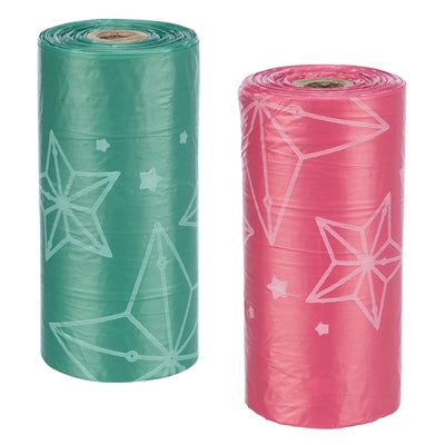 Trixie Xmas poepzakjes met print rood / groen
