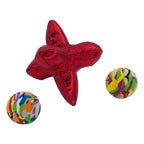 kong cat active jacks stuiterbal multipack met catnip rood