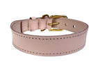 Sazzz Halsband hond braveheart leer lichtroze