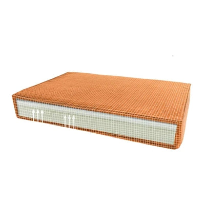 Madison Friends orthopedisch memory velvet hondenkussen oranje