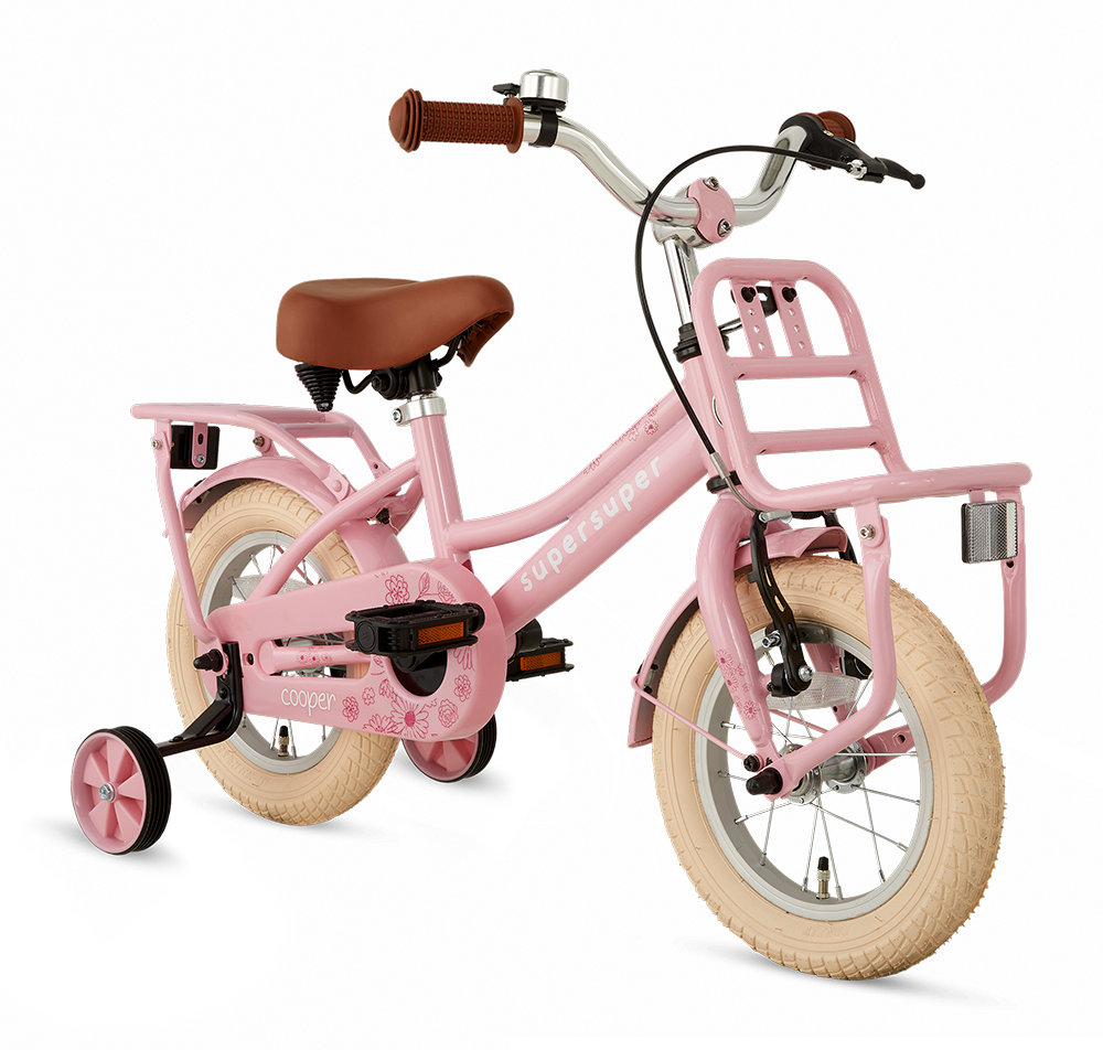 Supersuper Meisjesfiets cooper 12 roze
