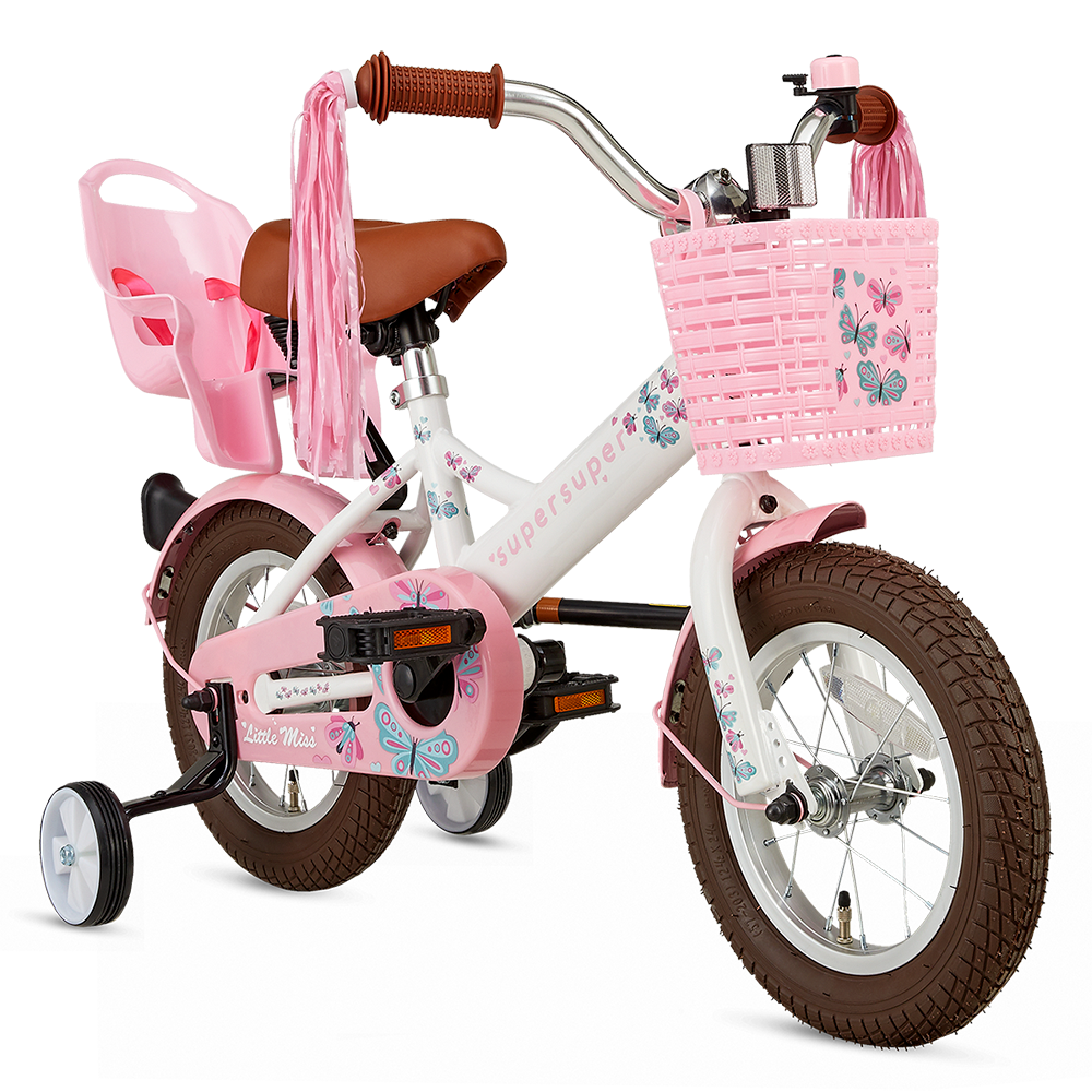 Supersuper Meisjesfiets little miss 12 wit