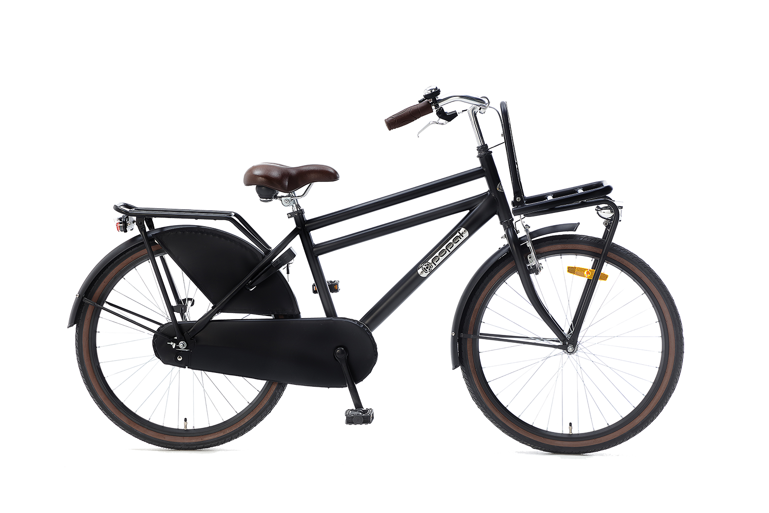Popal Jongensfiets daily dutch basic+ 24 staal zwart
