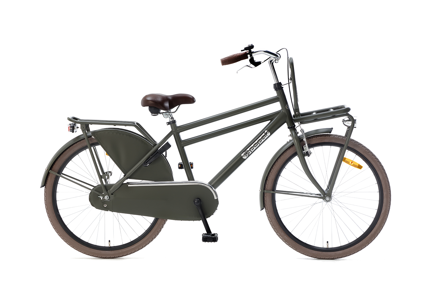 Popal Jongensfiets daily dutch basic+ 24 staal groen