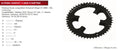 stronglight kettingblad ct2 chain ring c t2 53t cer.-teflon coat.