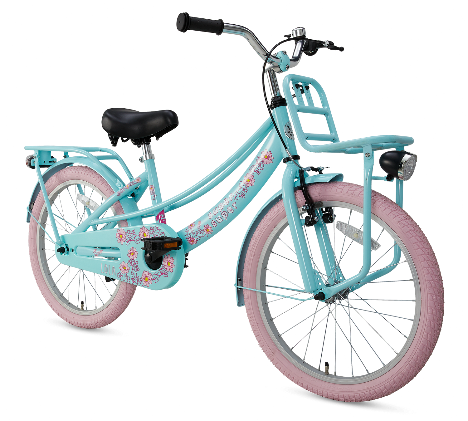 Supersuper Meisjesfiets lola 20 staal roze