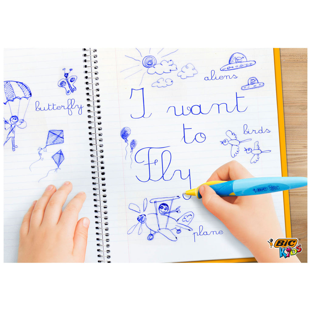 BIC Kids Beginners Range BallPen Twist Blauw
