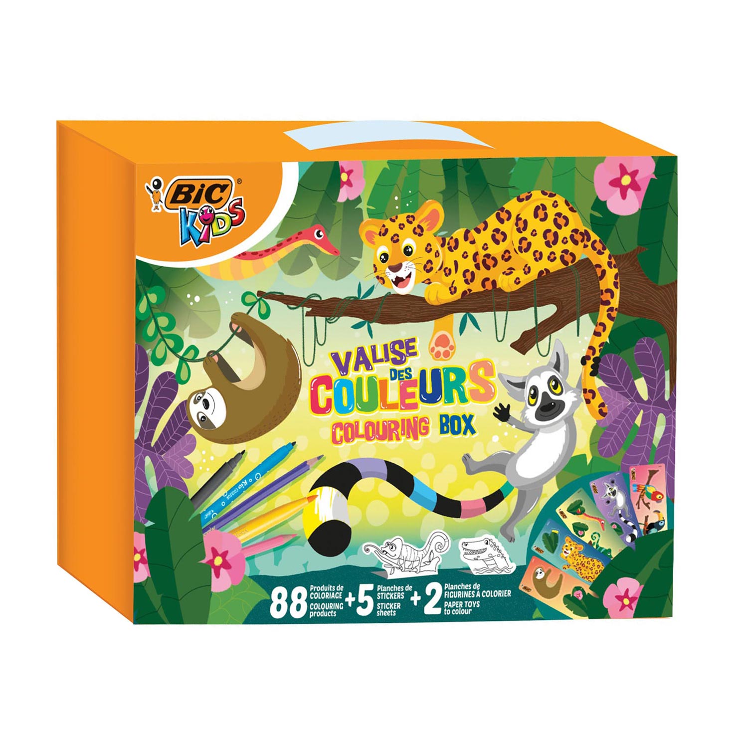 BIC - Kids Safari Kleurkoffer 88dlg.