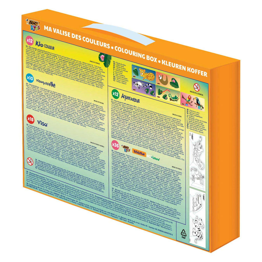 BIC - Kids Safari Kleurkoffer 88dlg.