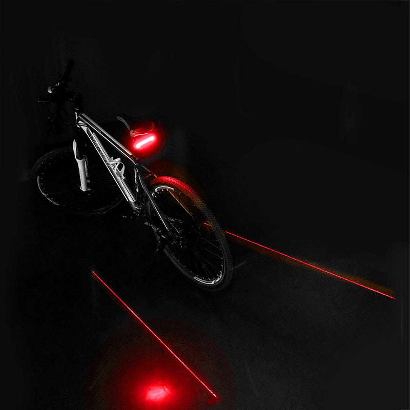 meilan laser achterlicht met afstandbediening usb x5