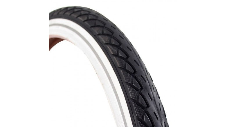 Deli tire sa 206 buitenband breaker 24x1.75 47-507 zwart-wit reflectie