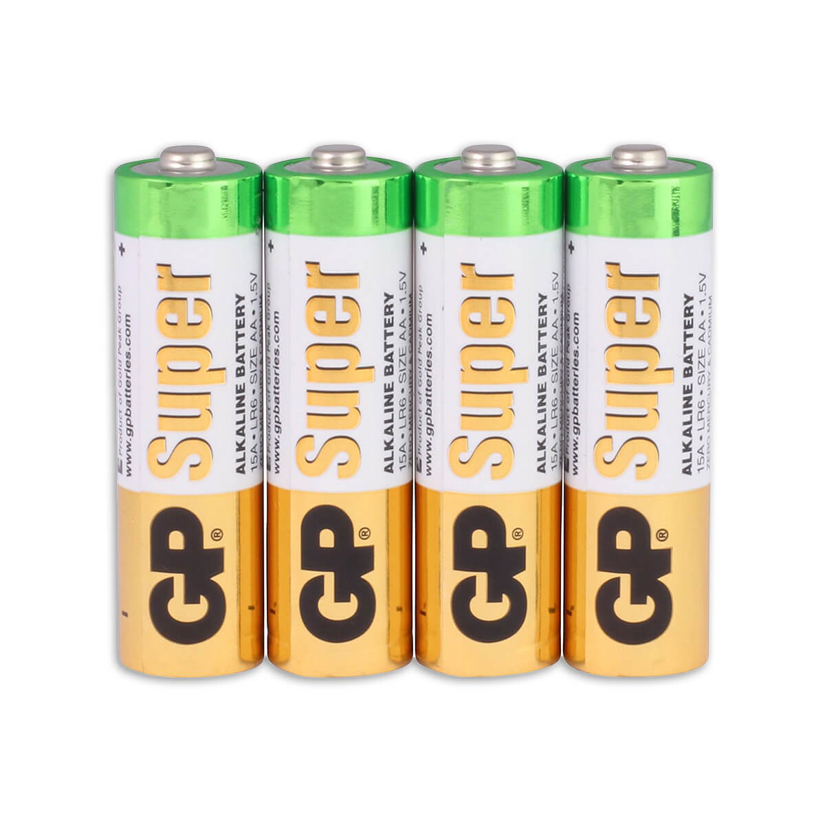 Gp super alkaline aa-batterijen 4pk