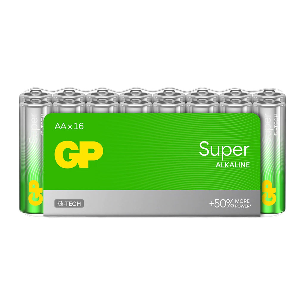 gp super alkaline aa-batterijen 16pk