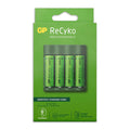 Gp usb batterijlader + 4 x aa-batterijen 2100mah nimh