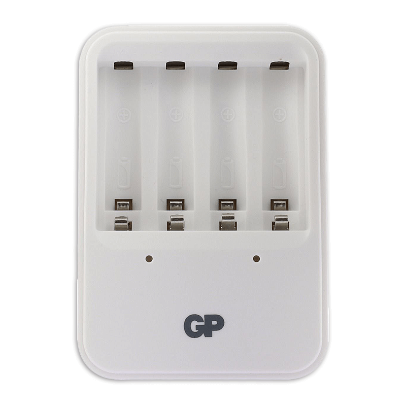Batterijlader + oplaadbare AA-batterijen 2000mAh NiMH 4PK