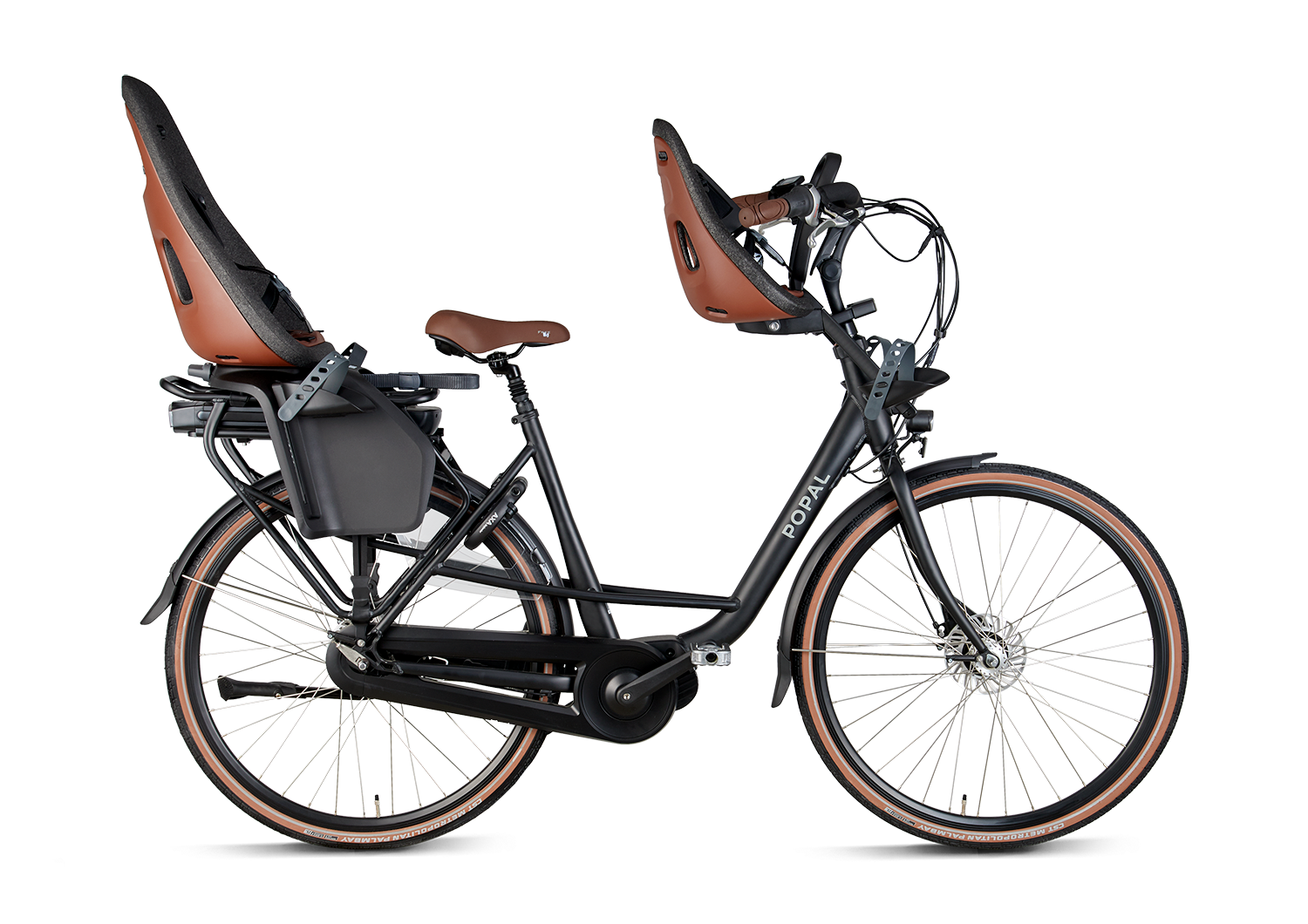Popal E-bike maeve mm elektrische moederfiets aluminium zwart