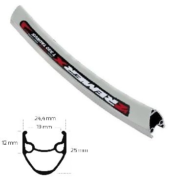 Remer x grand hill velg etrto 406 20 inch zilver 36-gaats