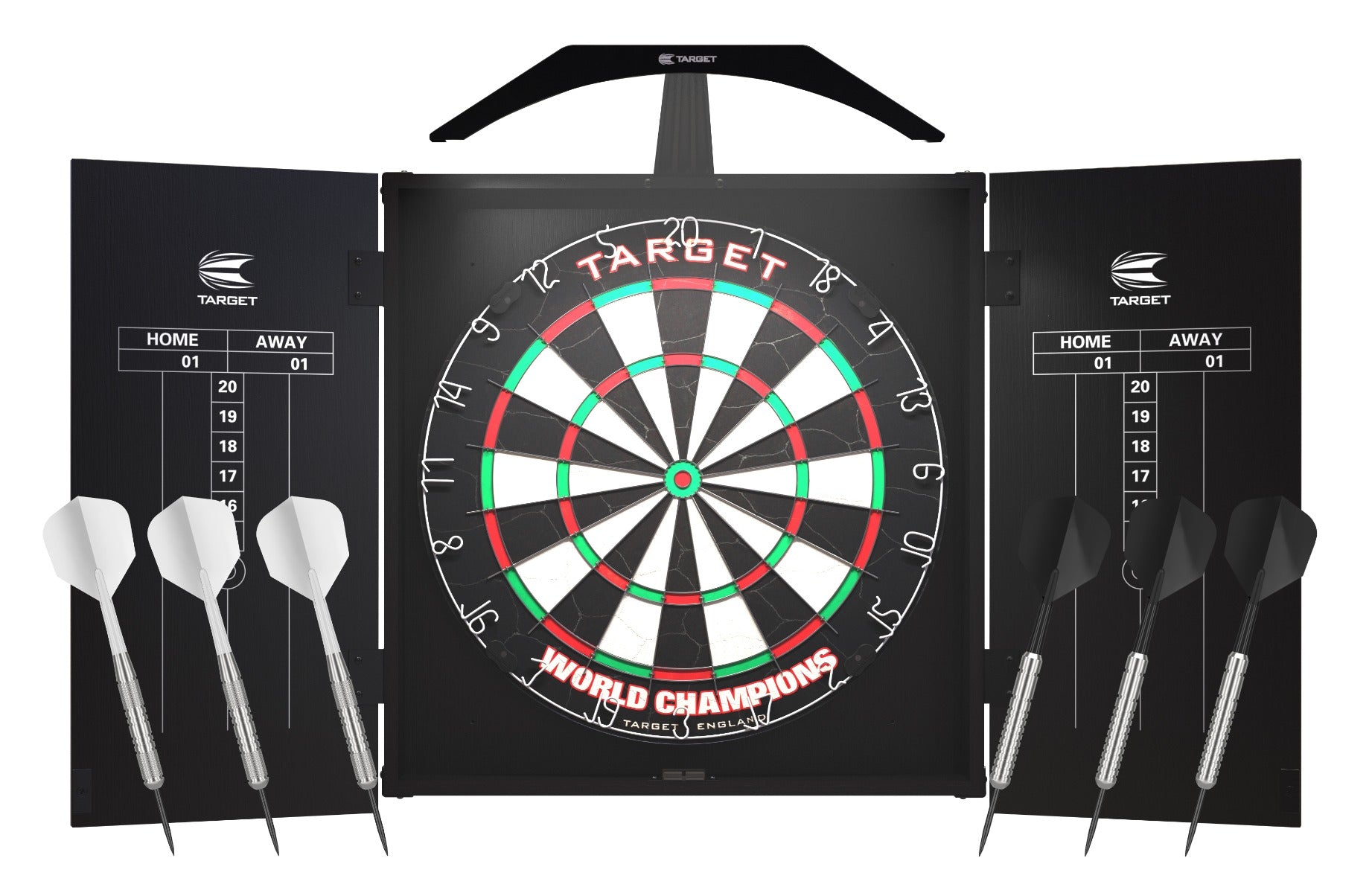 Target Arc Cabinet including Light Dartboard