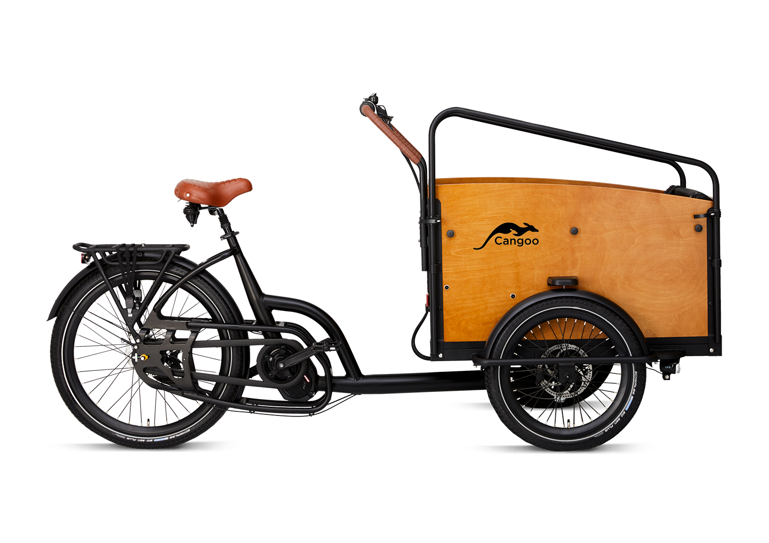 Cangoo Bakfiets noon aluminium zwart